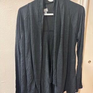 Converse Gray Knit Cardigan Sweater